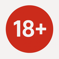 18+ Age Restriction Badge